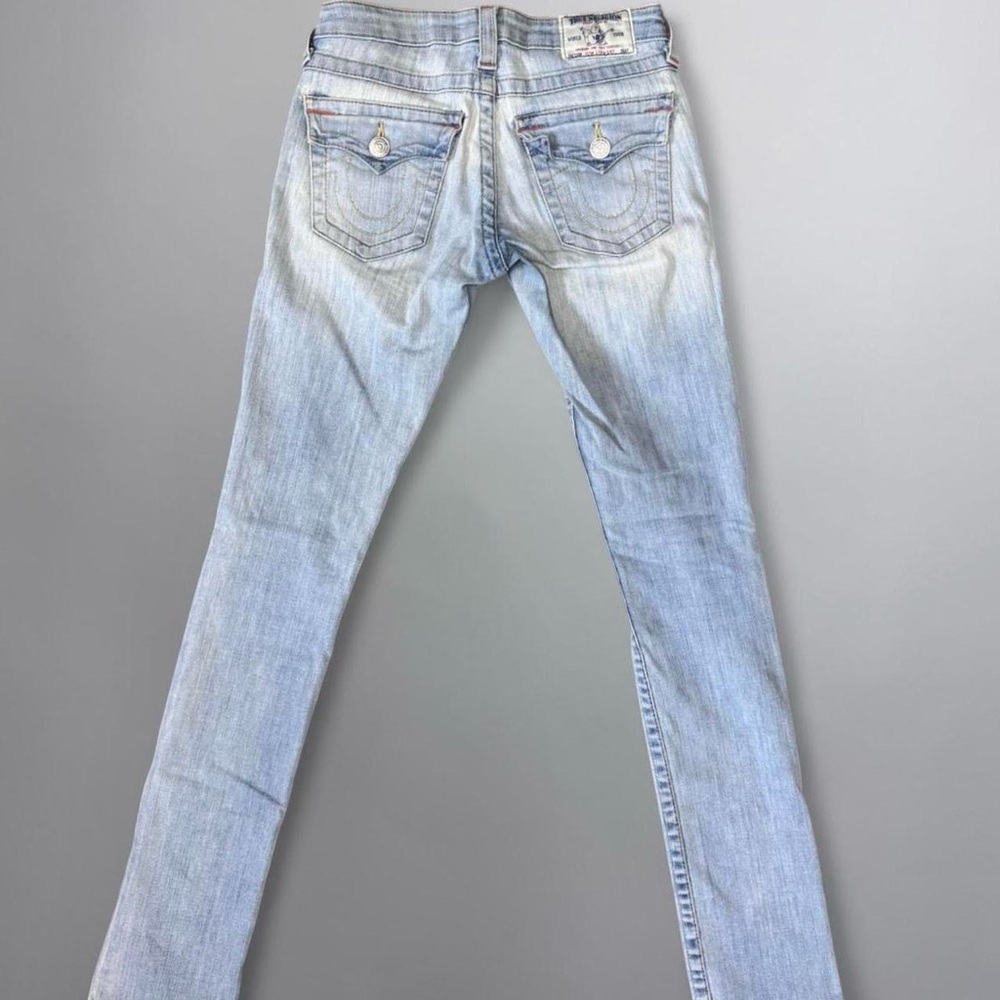 ⭐️ True Religion Light-Wash Slim-Straight Jeans